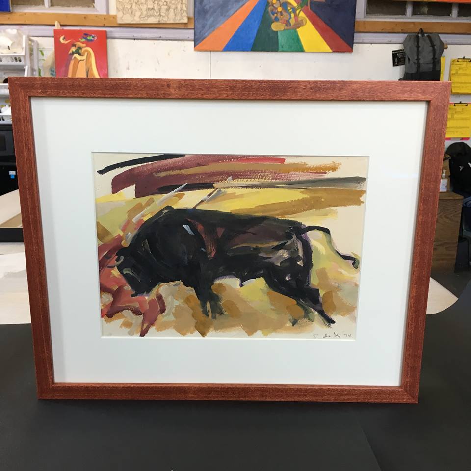 Elaine de Kooning bullfight painting