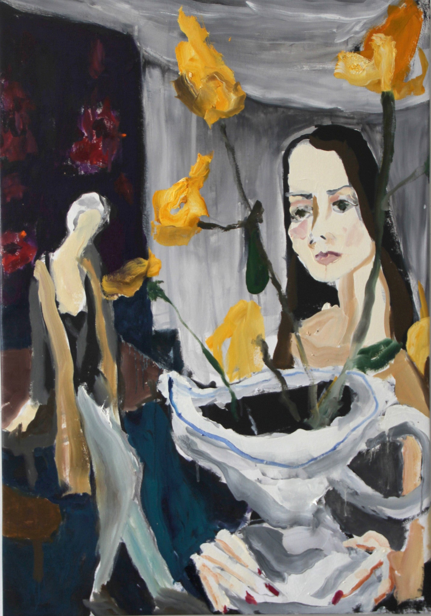  Flowers for Soutine, a painting by NYC based artist Bradley Wood.