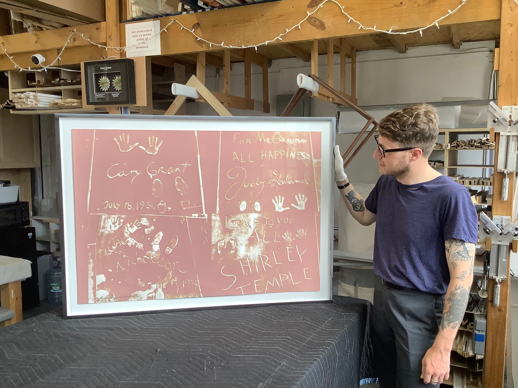 Welded Steel Frame For Warhol Screenprint