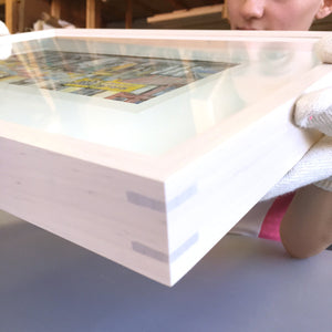 Museum Quality splined closed corner maple hardwood frame for paintings and photography 