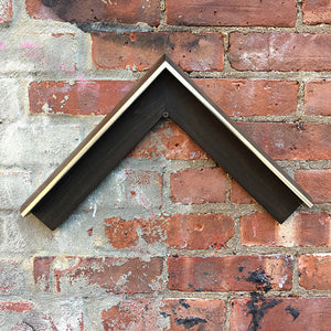Museum Quality spline closed corner maple hardwood gilded floater frame for paintings 