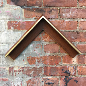 Museum Quality hardwood modern Floater frames with gilding for paintings