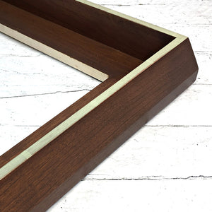 Museum Quality hardwood modern Floater frames with gilding for paintings