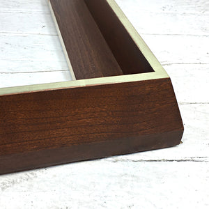 Museum Quality hardwood modern Floater frames with gilding for paintings