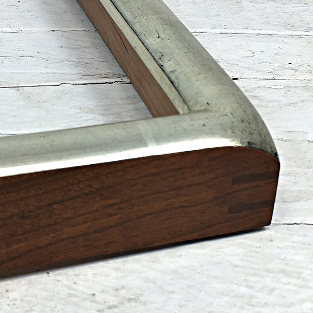 Museum Quality hardwood modern closed corner frames with gilding for paintings and photographs