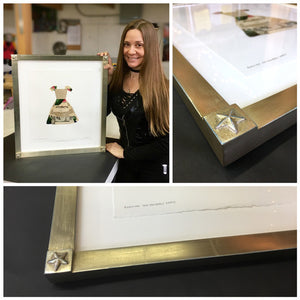 Museum Quality spline closed corner maple hardwood gilded frame for paintings and photography
