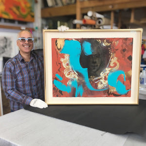 Museum Quality spline closed corner maple hardwood gilded frame for paintings and photography