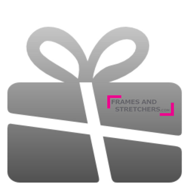 Gift card from Frames and Stretchers
