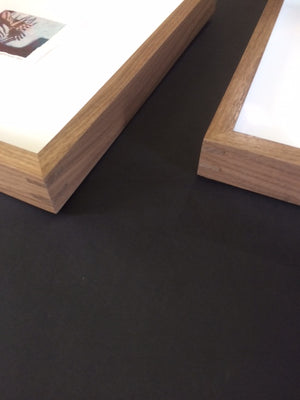 Walnut Museum Quality splined closed corner maple hardwood frame for paintings and photography 