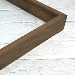 Walnut Museum Quality splined closed corner maple hardwood frame for paintings and photography 